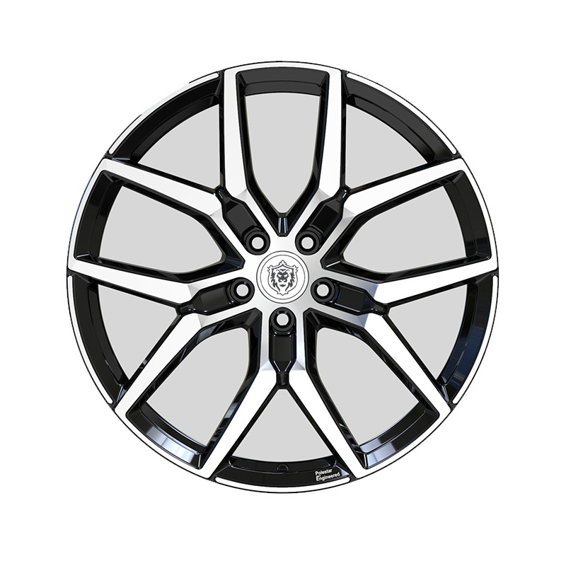 Luxury design passenger car wheels 5x108 20x8.5 gloss black forged monoblock aluminium alloy rims for volvo s60