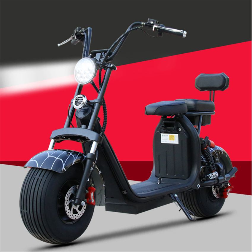 Customized LED Large Light Fat Tire Citycoco Two-wheeled Scooter 1500W Motor Citycoco Electric Scooter for adults