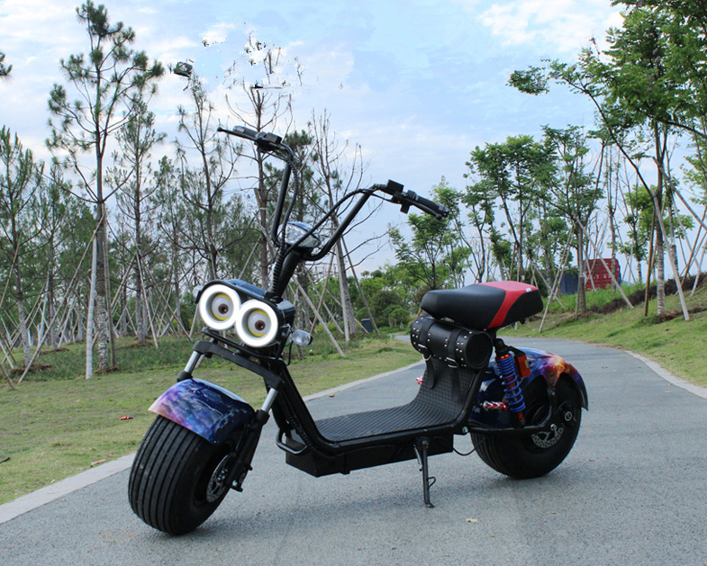 Customized LED Large Light Fat Tire Citycoco Two-wheeled Scooter 1500W Motor Citycoco Electric Scooter for adults