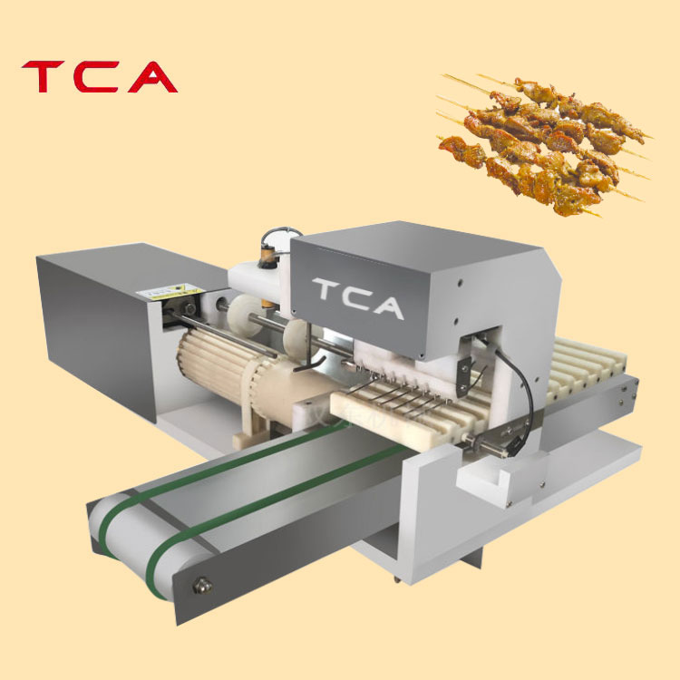 TCA XINDAXIN Stainless Steel 304 Electric Automatic Meat Beef Chicken Vegetable Kebab Skewer Making Food Machinery