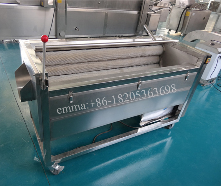 TCA automatic potato peeling machine/potato peeler/potato chips cutting machine