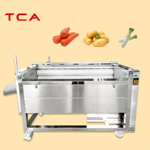 TCA automatic potato peeling machine/potato peeler/potato chips cutting machine