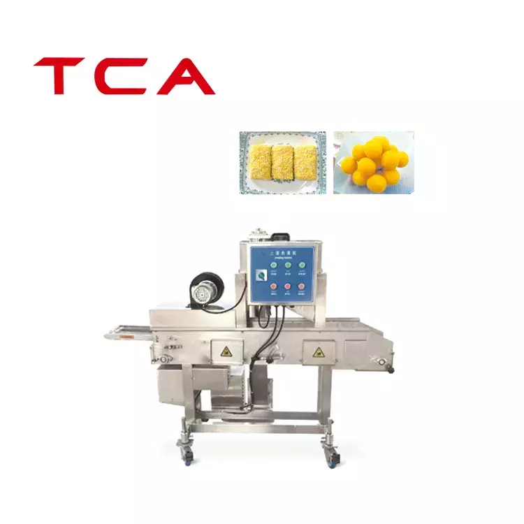 TCA XINDAXIN Commercial stainless steel full automatic chicken nuggets burger patty production line for sale