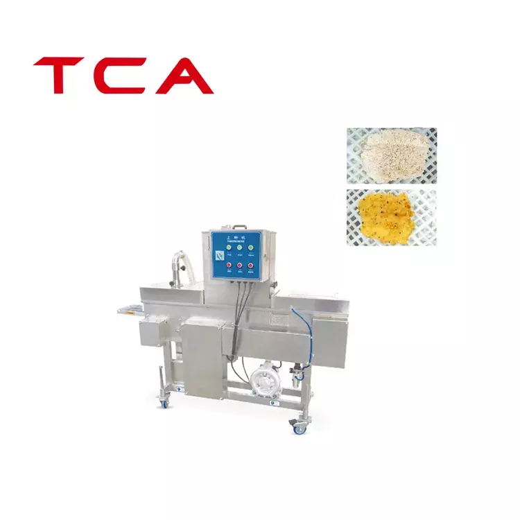 TCA XINDAXIN Commercial stainless steel full automatic chicken nuggets burger patty production line for sale