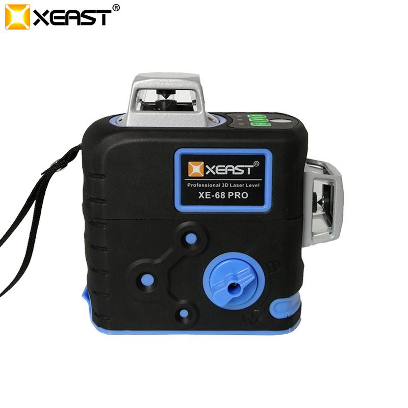 XEAST New Released Independent R&D Patented Professional 3D 12 Lines Laser 360 Green Self-Leveling Laser Level XE-68G Pro