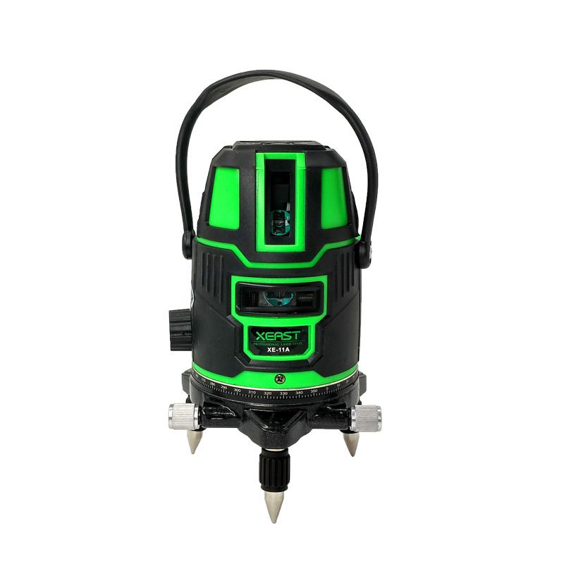 XEAST XE-11A 5 Line 6 Point 360 Degrees Laser Land Leveler Transmitter Green Self Leveling Laser Levels