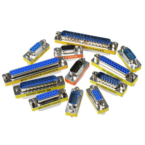 DB9 9Pin Male to Female/Male to Male/Female to Female/ Mini Gender Changer Adapter RS232 Serial plug Com Connector