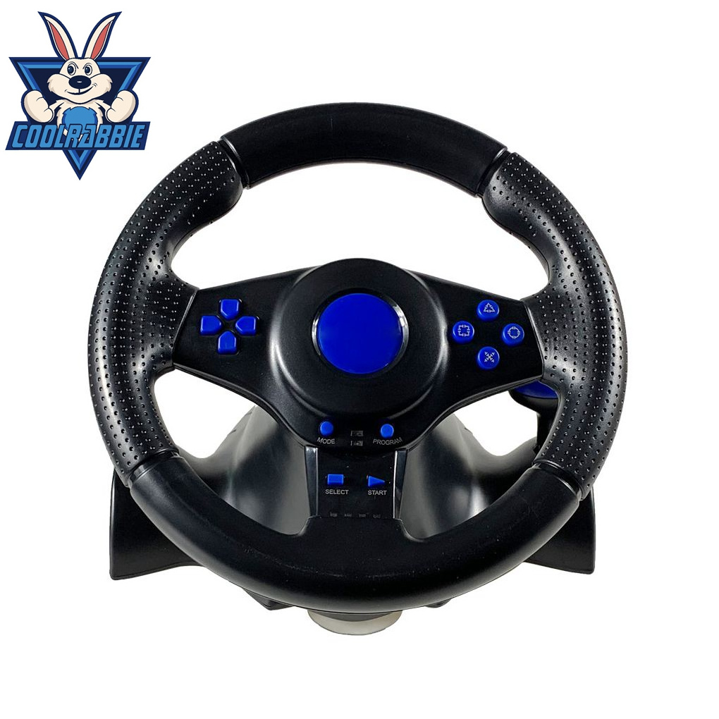 CoolRabbie 180 Degree Gaming Wheel Racing Car Game Steering Wheel For PS4/PS3/PC/Android/Switch Game Steering Wheel