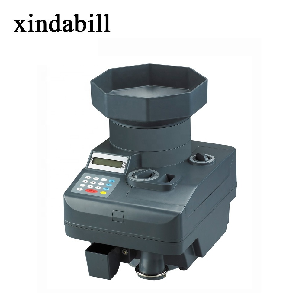 Xindabill High Accuracy Coin Counter and Sorter Multi Mix Coin Sort Professional High-Speed Electronic Coin Counting Machines