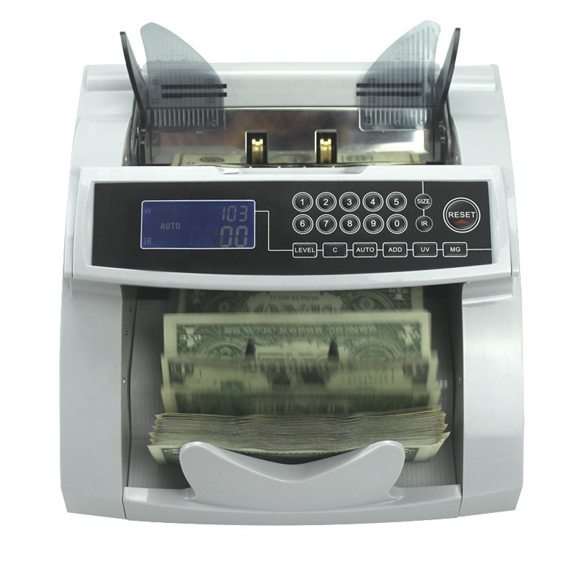 New Arrival Money Counter Machine UV MG IR Bank Office Commerce Use Multi-currency Cash Banknote Bill Detector