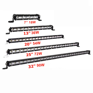 Zenyo Auto Off road 9W 18W 36W 54W 72W 90W ATV Truck Tractor 4x4 Slim Mini LED Light Bar