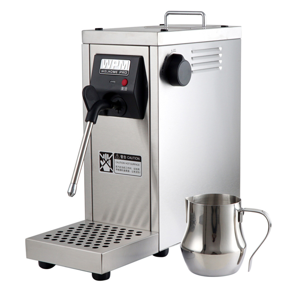 Xeoleo Commercial Milk Foam Machine Milk Froth Machine Steam Water Boiling Machine Steam Coffee Maker Make Espresso Coffee 1450W