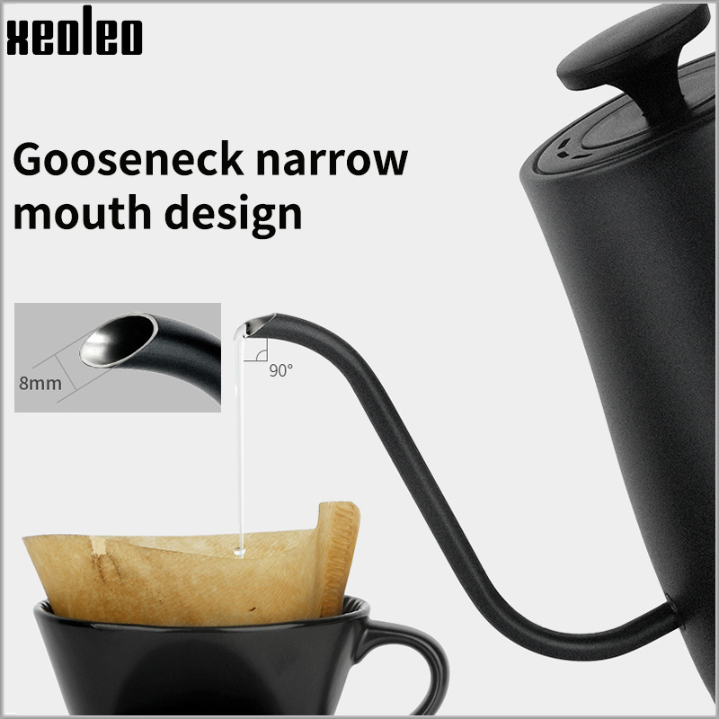 XEOLEO Coffee kettle Gooseneck Kettle 800ml Electric kettle Coffee pot Variable Temperature Quick Heating Electric Boiling Pot