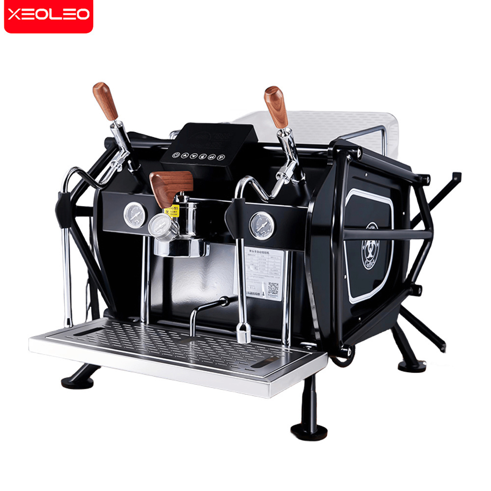 XEOLEO Commercial Single-head 1+4L Dual Boiler Coffee Make 3000W Espresso Maker 9Bar Rotary Pump Automatic Coffee Machine