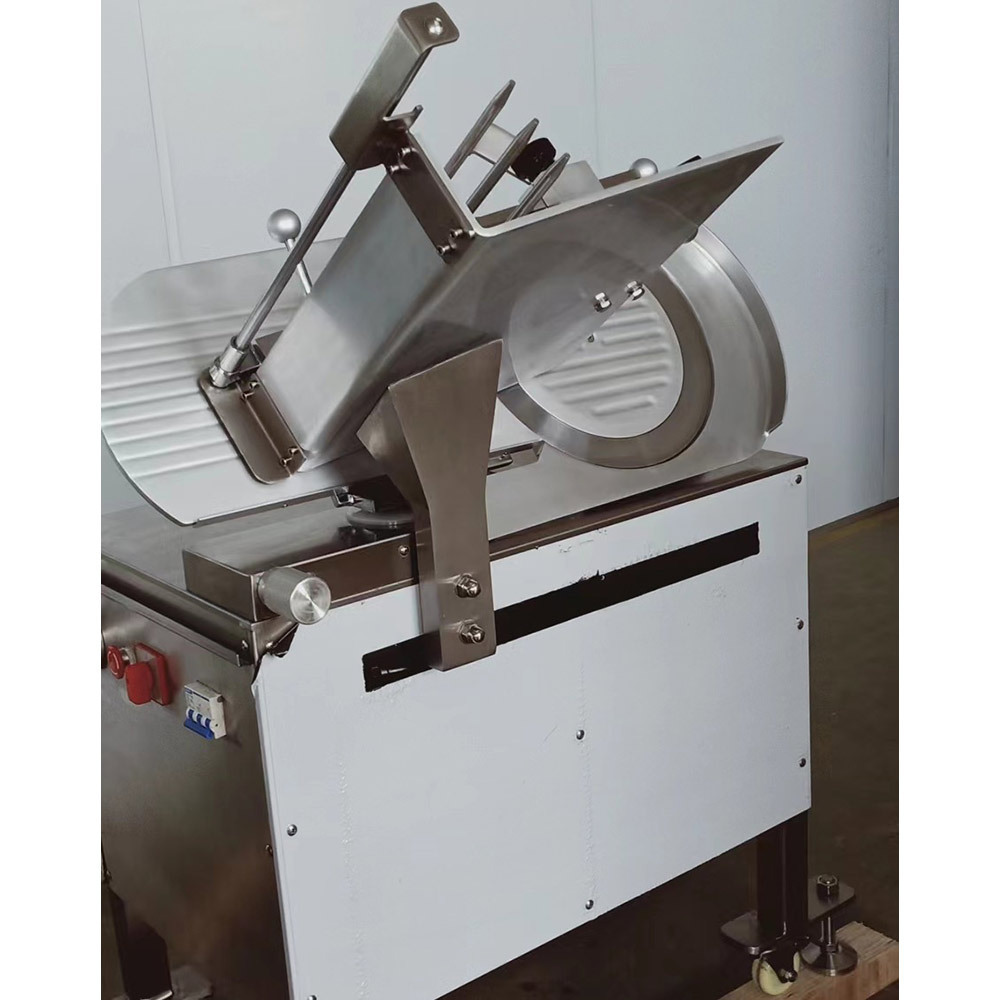 XEOLEO Commercial Meat slicer 14 inch Meat slice machine for Lamb roll/Beef roll Frozen meat cutter