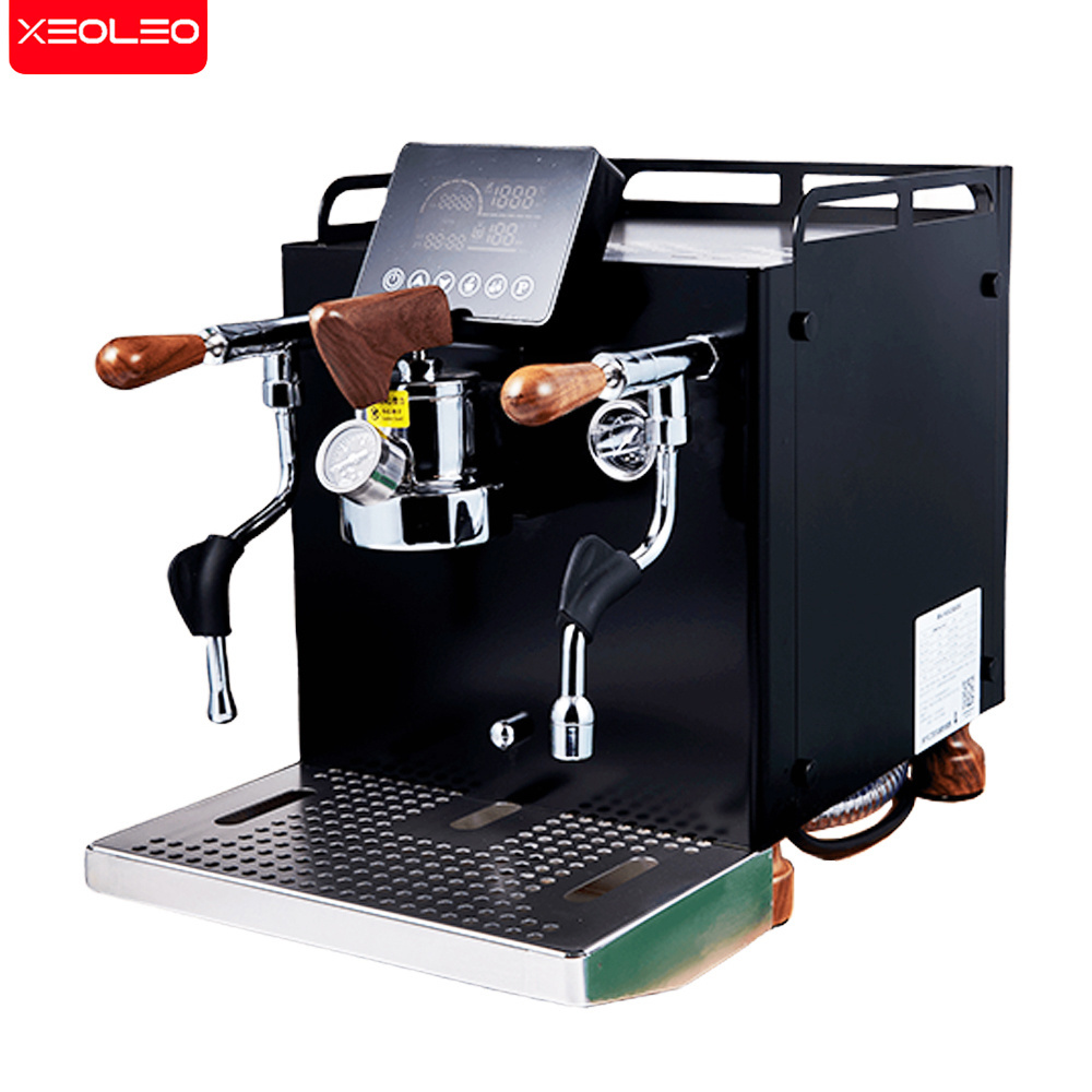 XEOLEO Commercial 9Bar Rotary Pump Automatic Coffee Machine  Single-head 1+4L Dual Boiler Coffee Make Electric Espresso Maker