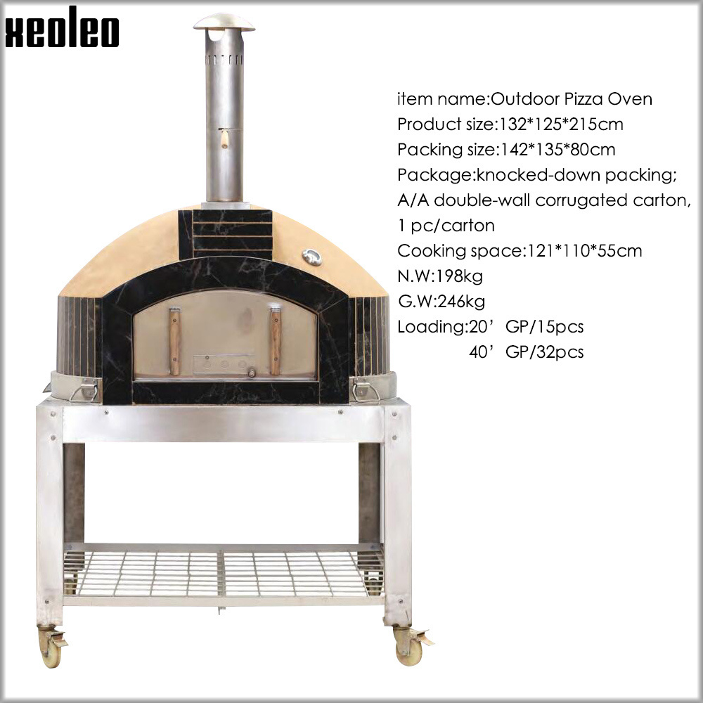 XEOLEO Household Commercial Brick Oven Pizza ovens Sale Camping Use Gas Pizza Oven Portable Outdoor