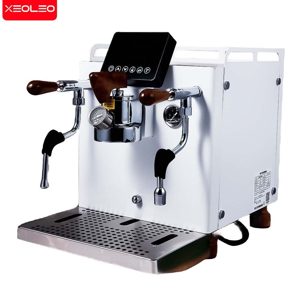 XEOLEO Commercial 9Bar Rotary Pump Automatic Coffee Machine  Single-head 1+4L Dual Boiler Coffee Make Electric Espresso Maker