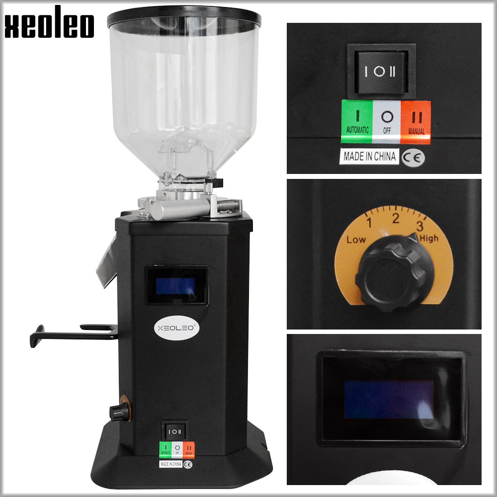 XEOLEO Electric Coffee Grinder 1.5L Automatic Coffee Milling Machine 200W Espresso Coffee Grinder Adjustable Coarse Fine