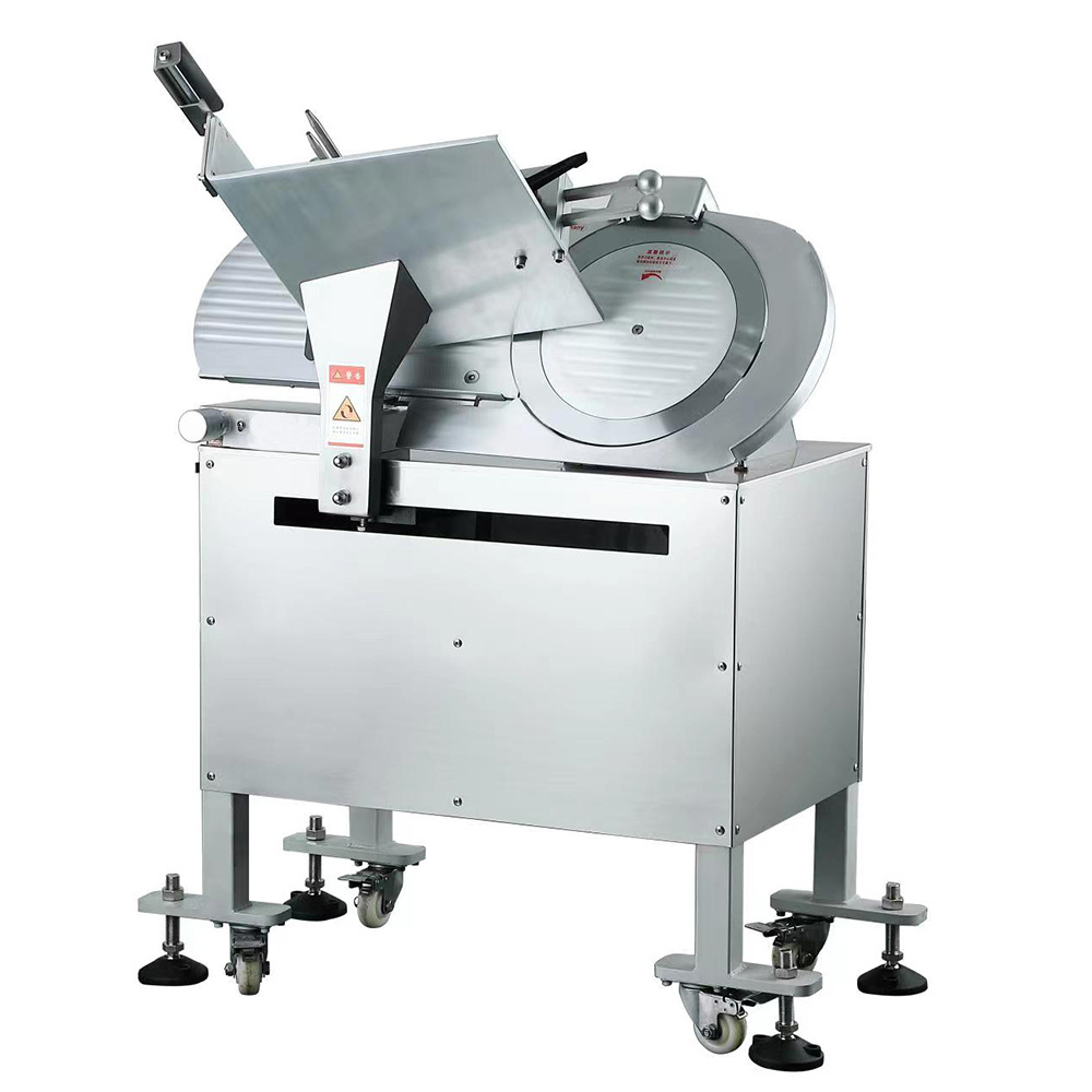 XEOLEO Commercial Meat slicer 14 inch Meat slice machine for Lamb roll/Beef roll Frozen meat cutter