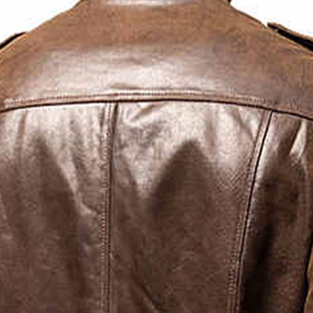 Men's Leather Jacket Autumn Motorcycle Style Or Spring 2023 Tailored Leather Biker Jackets in a Slim Fit with Natural Leather