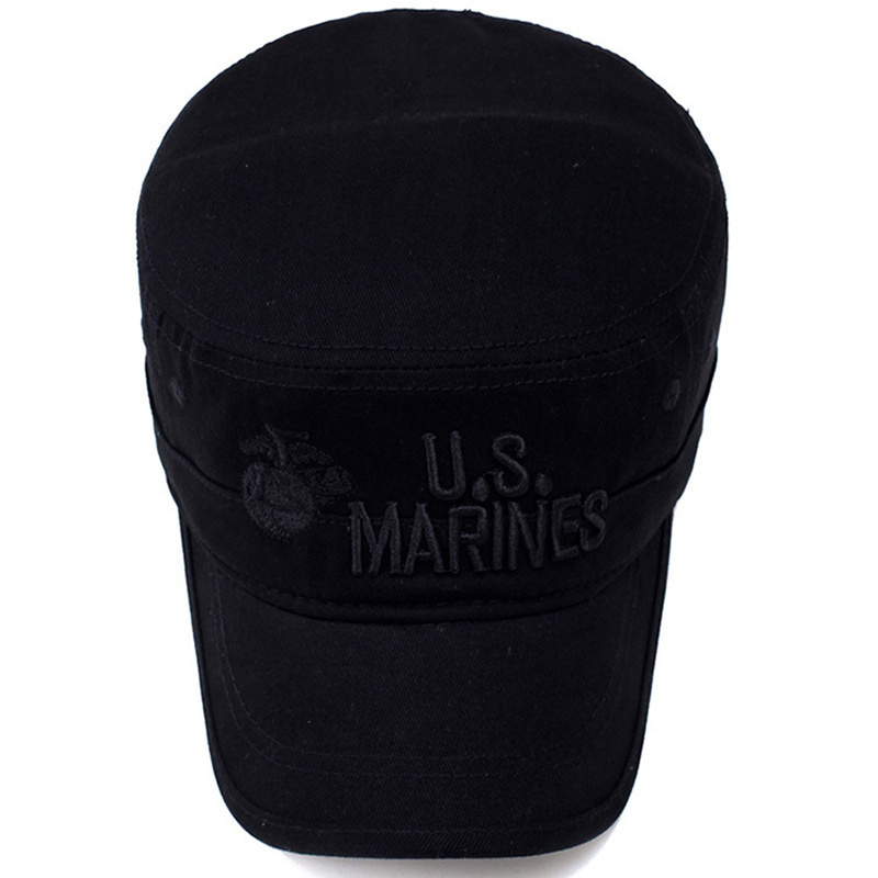 United States US Cap Camouflage Flat Top Hat Men Cotton Hat USA Navy Embroidered Camo Hat