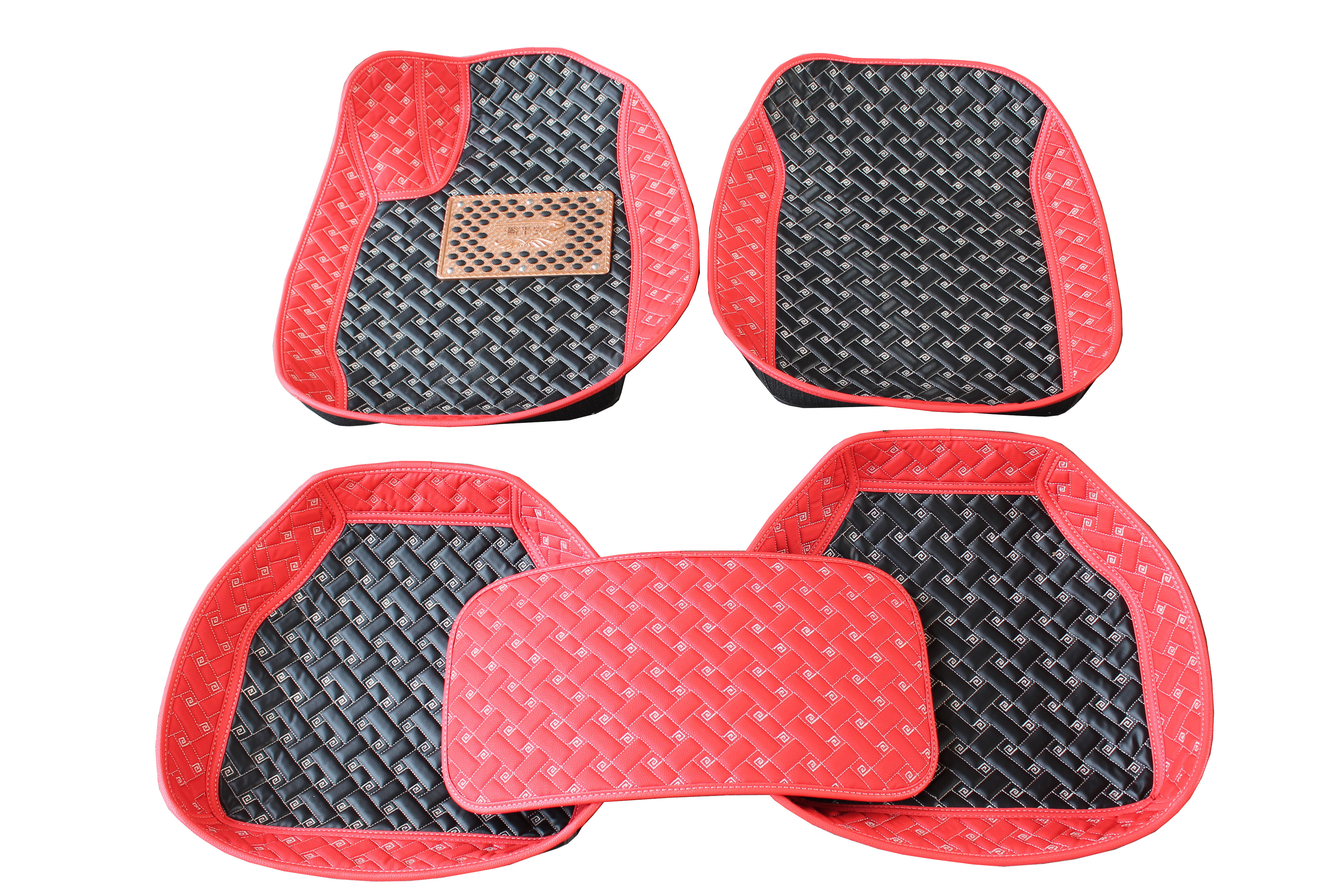 Easy installation Easy Wash Foot Carpet Heel Pad Anti Slip Mat Car Wholesale Branded Black Waterproof Leather Set OEM Customized