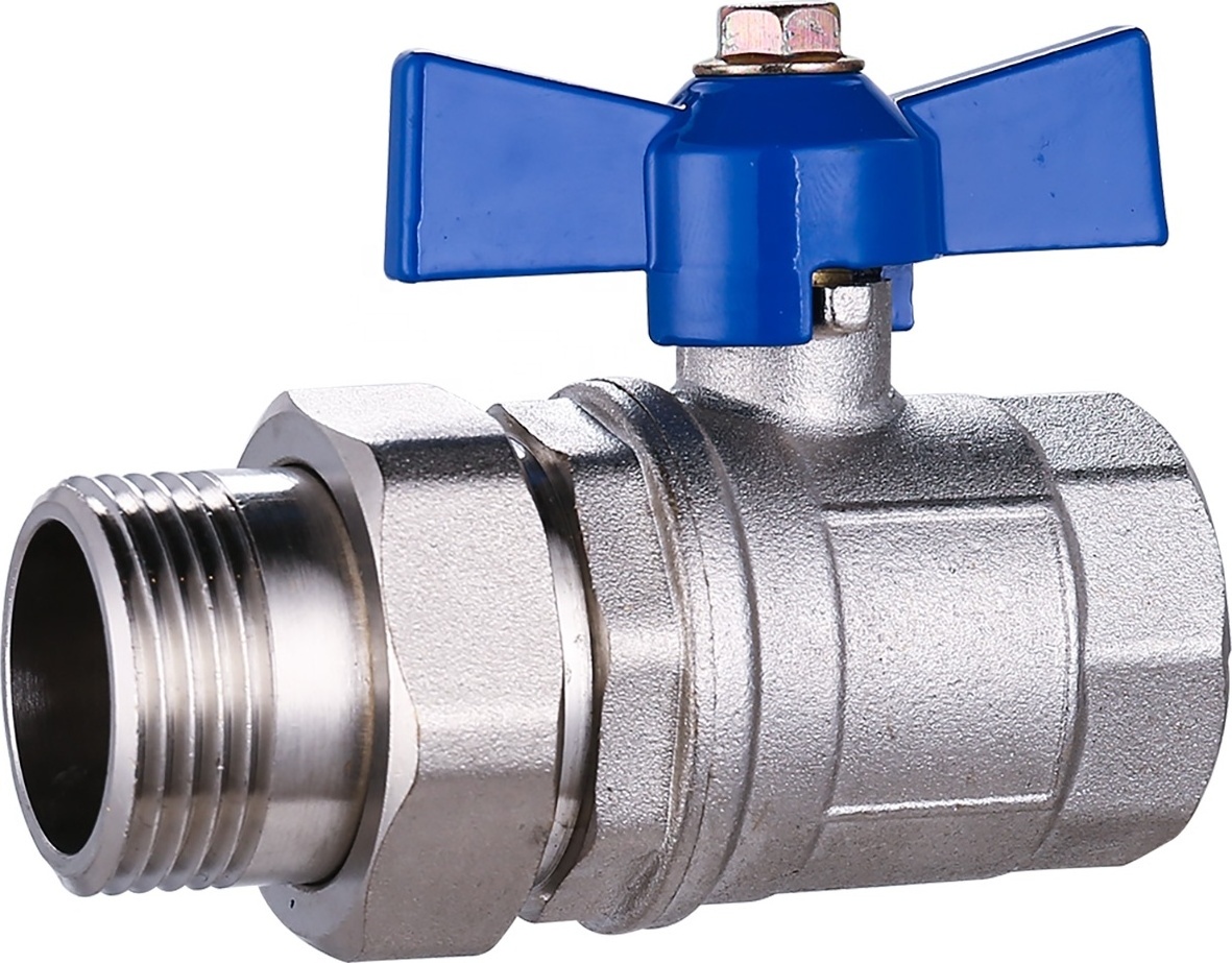 Water ball valve for Manifold heating system brass collector 1'' ball valve