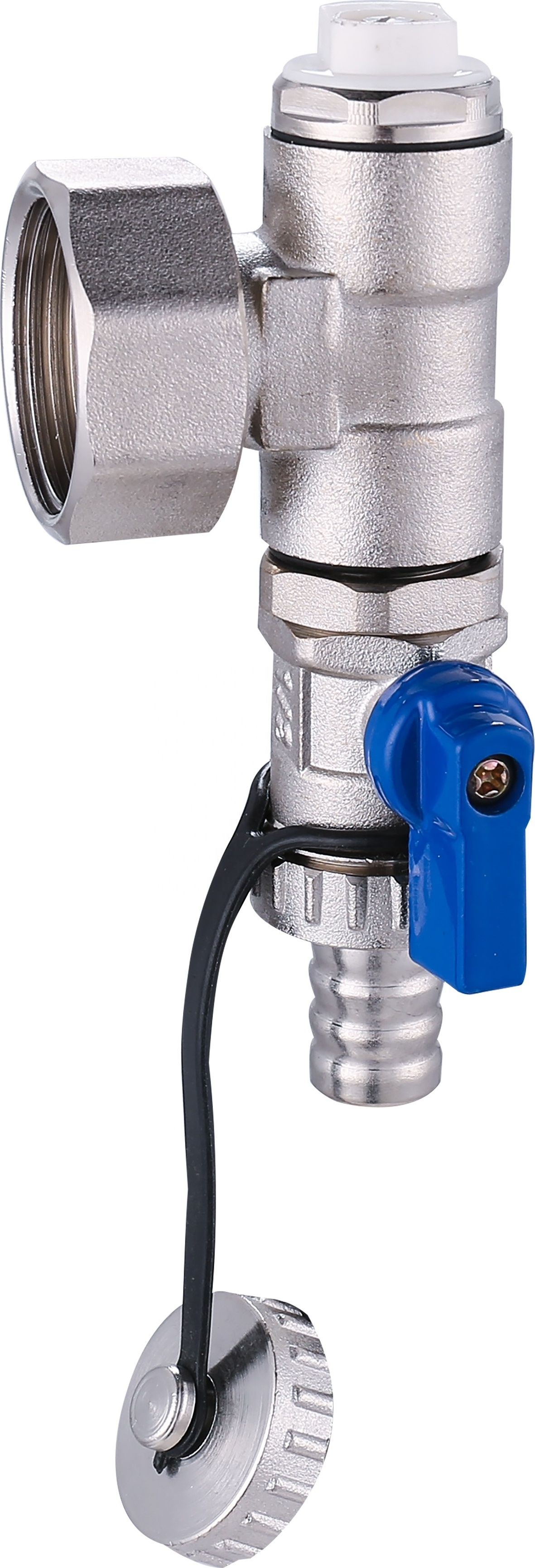 PEX Pipe fitting  drain valve with temperature gauge brass material manifold drain valve