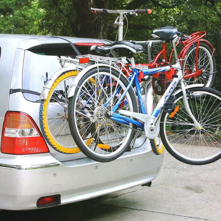 Outdoor Travel Mtb Transport 3 Bike Steel Car Rear Mounted Bike Rack Bicycle Rack For Car Luggage Rack And Holder