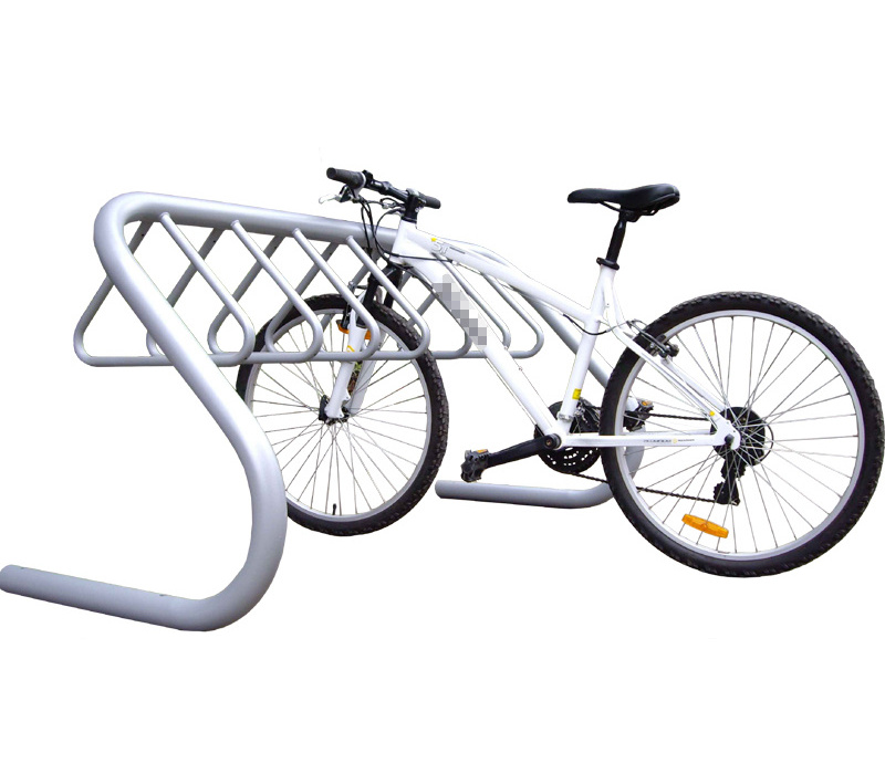 2021 Double sided floor mounted bicycle stand with hook bike parking bike rack stand invisible