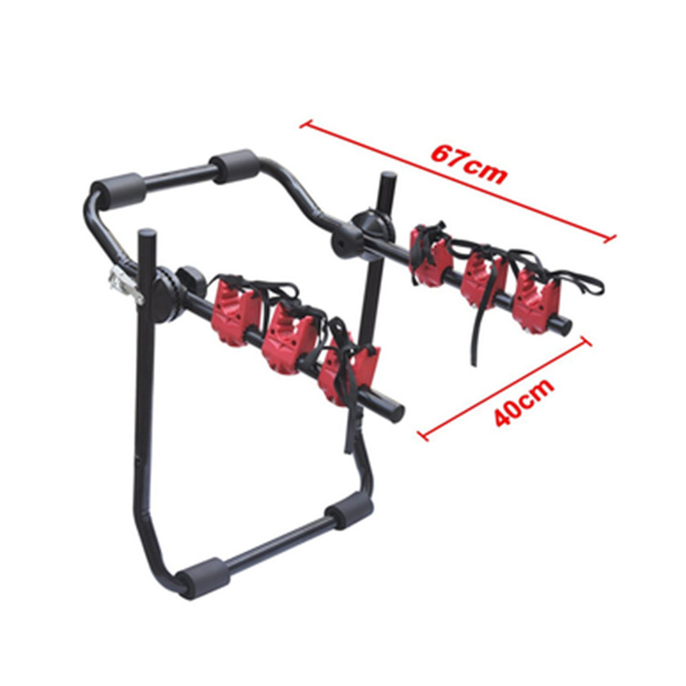 Outdoor Travel Mtb Transport 3 Bike Steel Car Rear Mounted Bike Rack Bicycle Rack For Car Luggage Rack And Holder