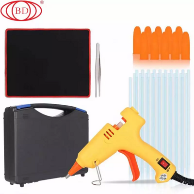 OEM Hot Melt Glue Gun Kit Factory Price With Case And Glue Stick 20W Pistola de pegamento de silicona