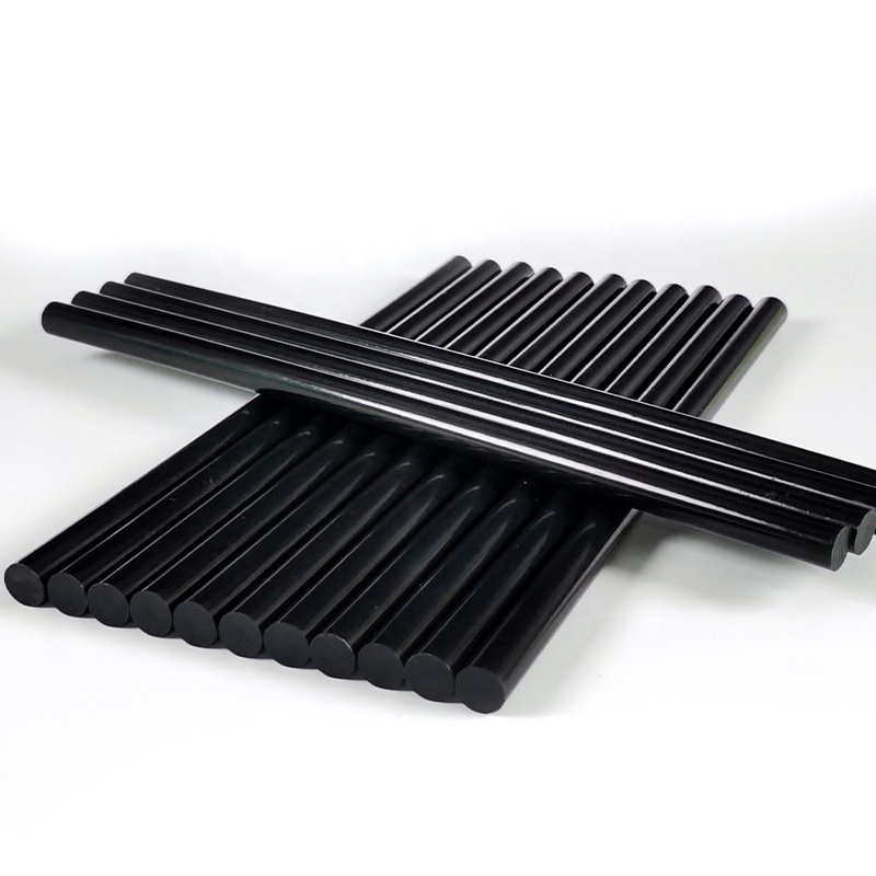 Hot Sale 12pcs/set 7.2mm Economical High Viscosity Black Hot Melt Glue Stick for Glue Gun