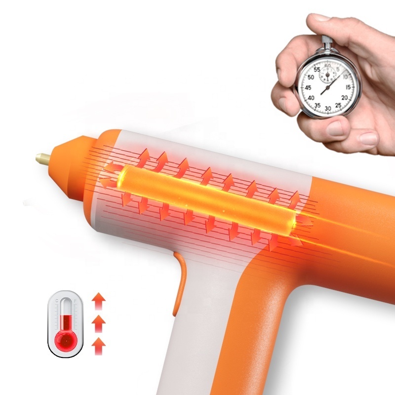 2024 New product 3.7V Rechargeable Cordless glue gun 30 Seconds Fast heating battery glue gun