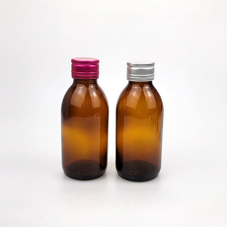 150ml Amber Syrup Glass Bottle Brown Oral Liquid Bottle Pharmaceutical Packaging for Potion 150ZD