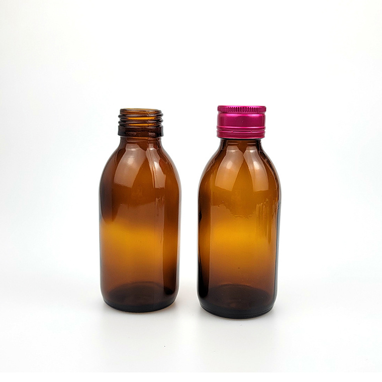 150ml Amber Syrup Glass Bottle Brown Oral Liquid Bottle Pharmaceutical Packaging for Potion 150ZD