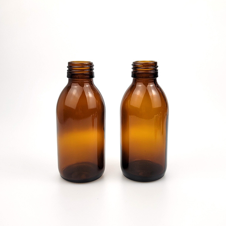 150ml Amber Syrup Glass Bottle Brown Oral Liquid Bottle Pharmaceutical Packaging for Potion 150ZD