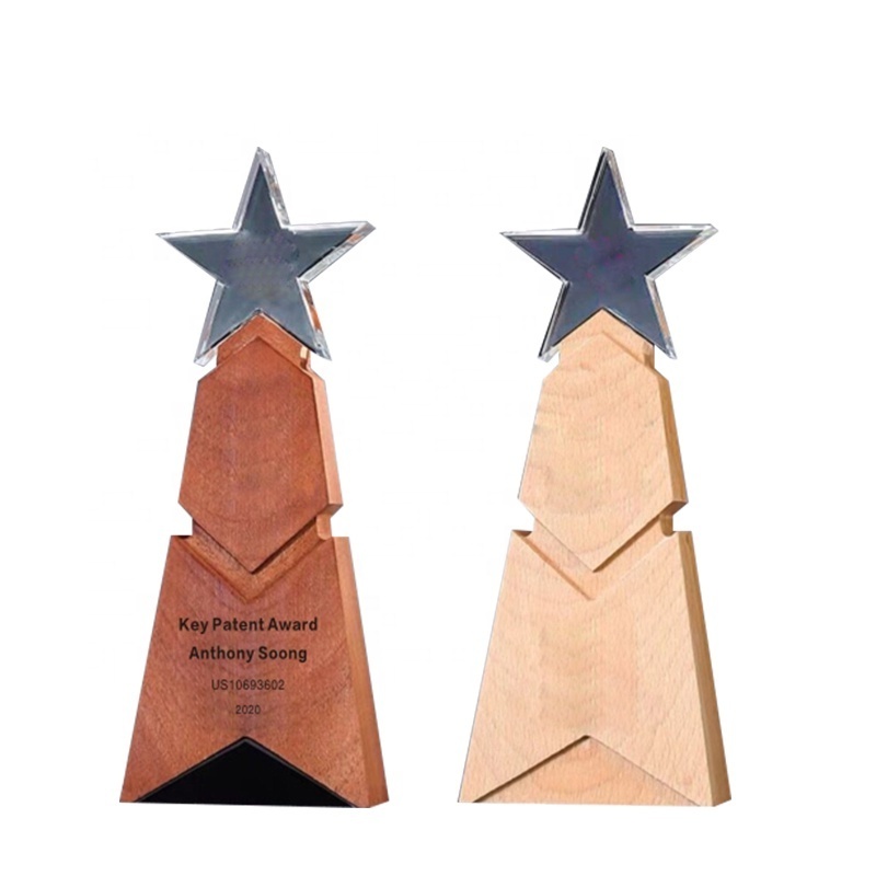 Sports team events  Wooden Award Trophy company souvenir gift Wooden Award shield Plaque