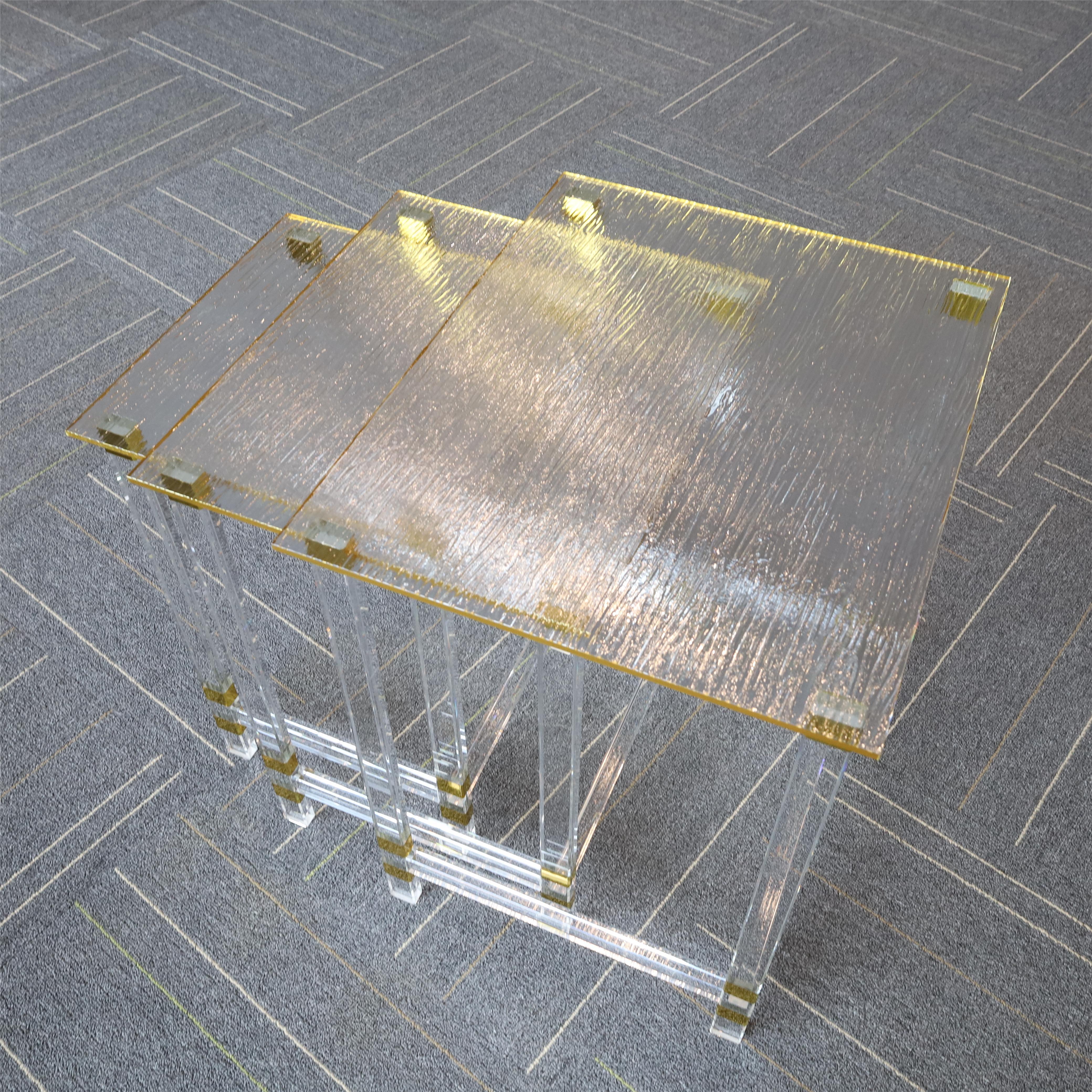 Modern Furniture Transparent Plexiglass Acrylic Fancy Coffee Table