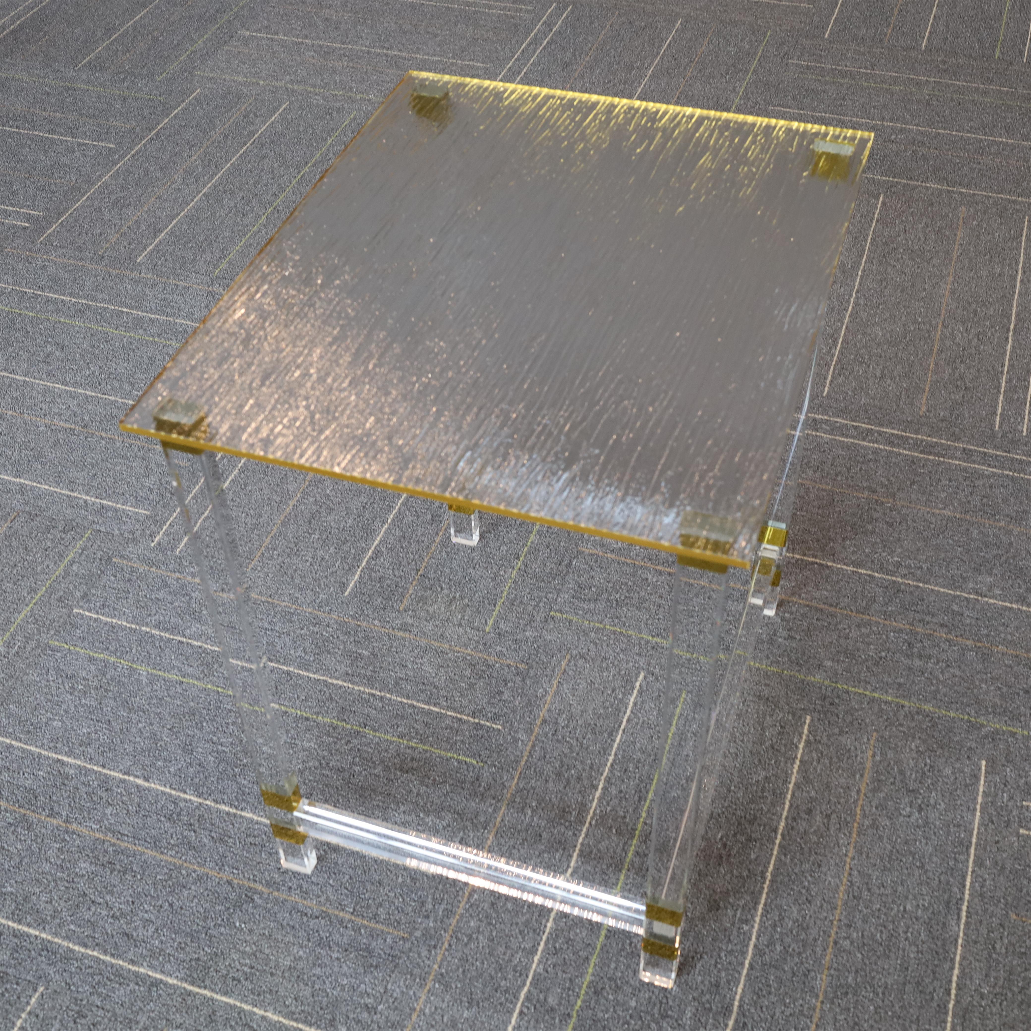 Modern Furniture Transparent Plexiglass Acrylic Fancy Coffee Table