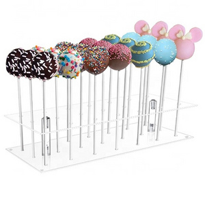 Acrylic Cake Pop Display Stand Clear Acrylic Lollipop Display Stand Factory Customized Clear Display Stand