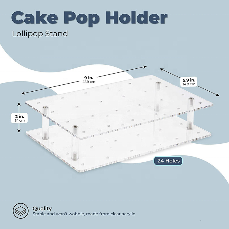 Acrylic Cake Pop Display Stand Clear Acrylic Lollipop Display Stand Factory Customized Clear Display Stand