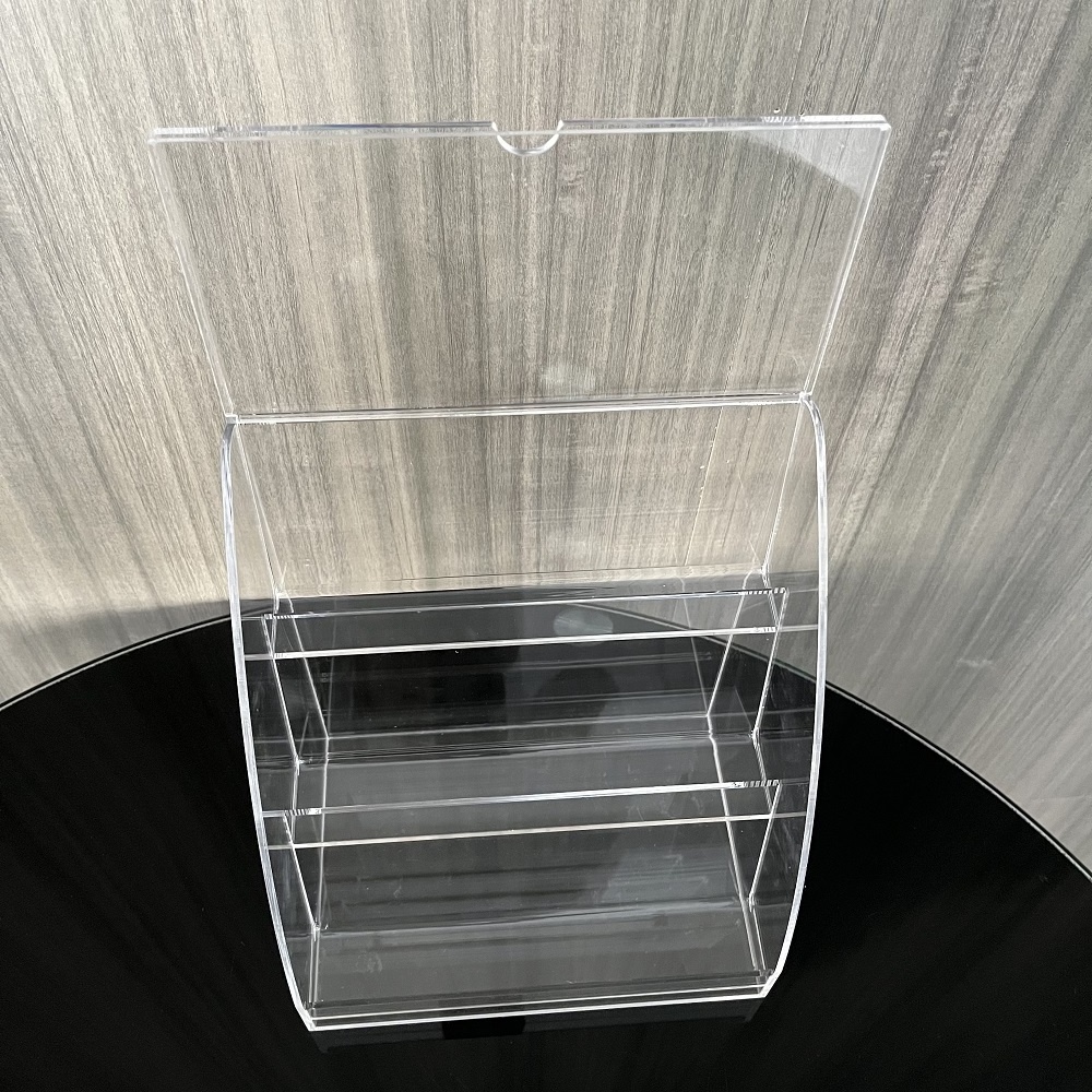 Factory Hot Sale Acrylic Price Tag Display Stand 3 Tier Clear Acrylic Display Holder