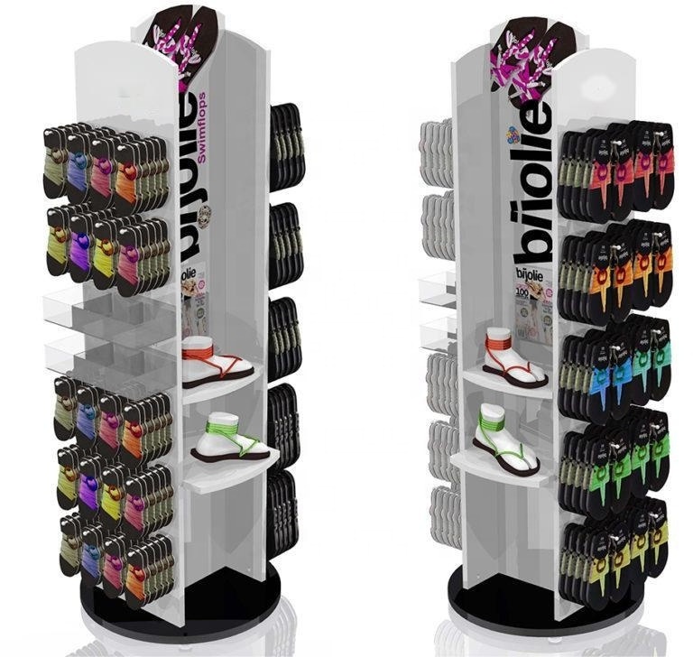 Wholesale Custom Acrylic Rotating Display Stand Acrylic Display  Hinging Pegs Rack