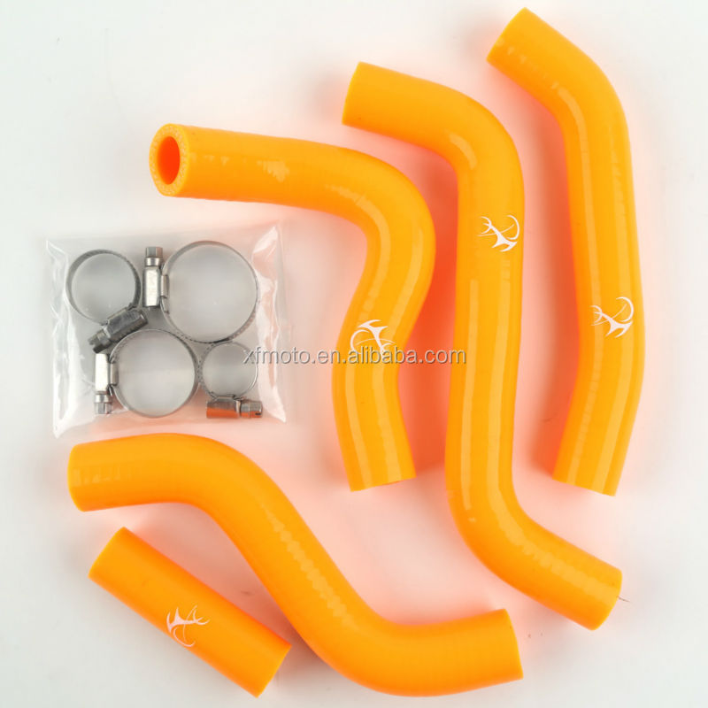 TCMT Silicone Radiator Cooling Hose For Suzuki RMZ450 RMZ 450 2007 Orange 5pcs