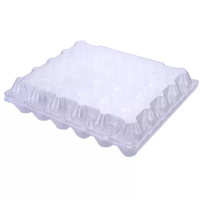 Good Quality 30 holes Disposable Transparent PET Egg Trays for Packaging