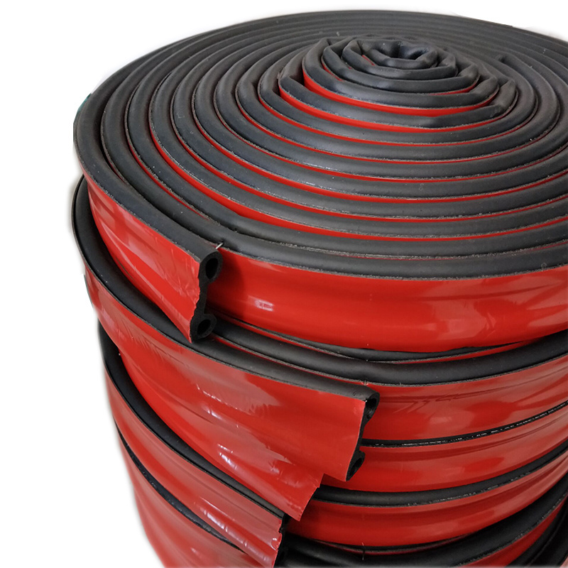 B shape Soundproof semi trailer automotive automobile car door window 4m 3m self adhesive foam epdm rubber weather seal strip