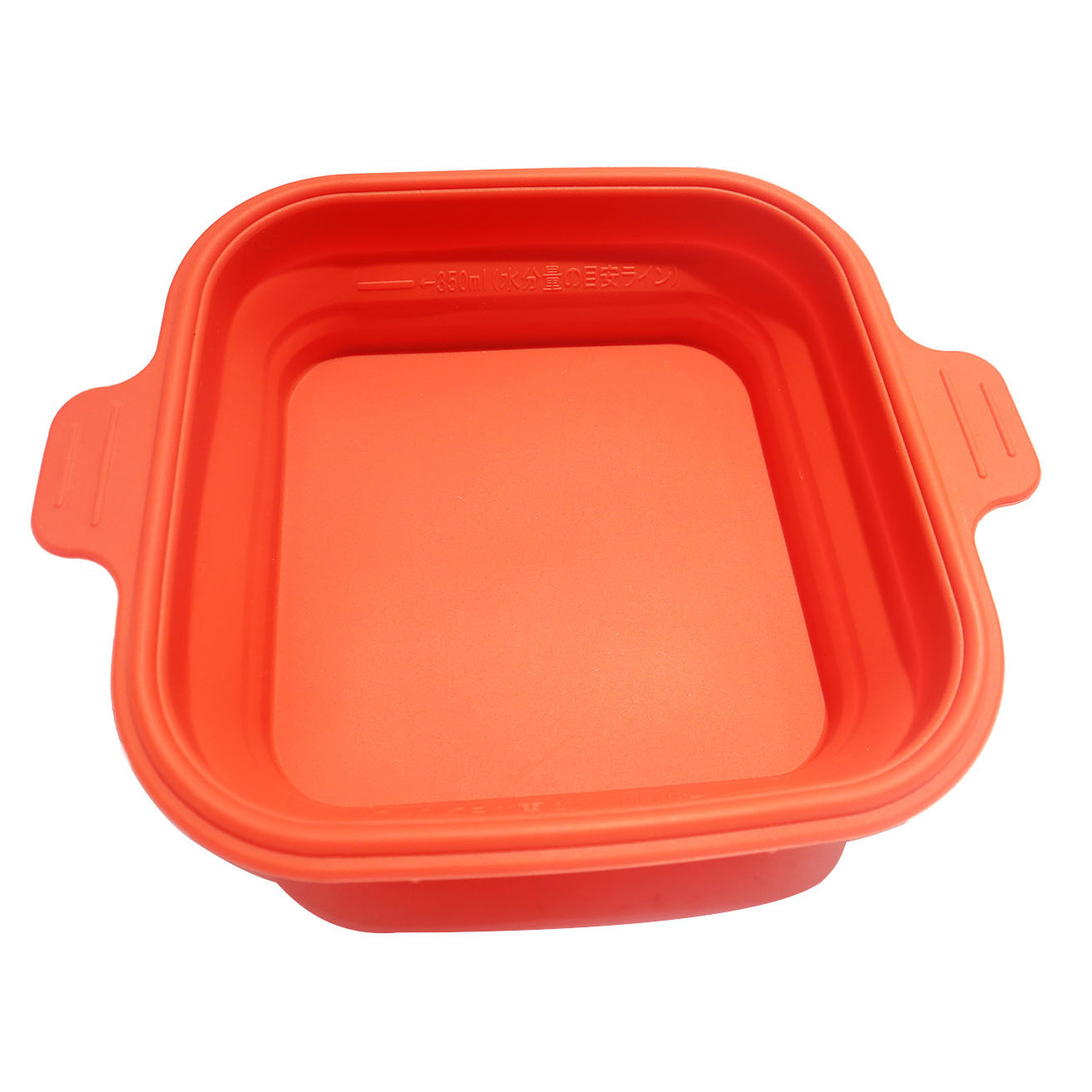 6.5 Inch Square Silicone Cooker Pot With Lid Microwave Vegetable Steamer Collapsible Silicone Pan Container BPA Free