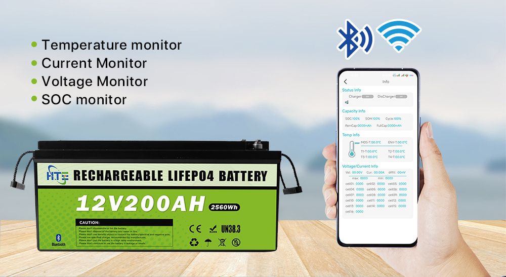 OEM 12V 24V 200Ah 150Ah 100Ah Lifepo4 Baterias lead acid replacement battery Solar Lithium Ion Battery Pack